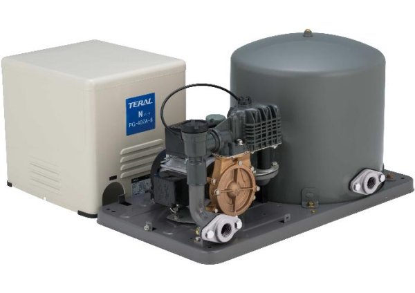 画像1: 【納期 約1週間】テラル PG-407AM 浅井戸用圧力タンク式ポンプ400W 三相200V (1)